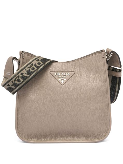 prada hobo bag leather|prada triangle leather shoulder bag.